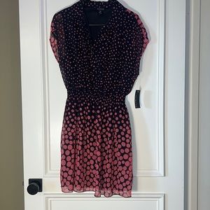 Navy and Pink Petite Dress
